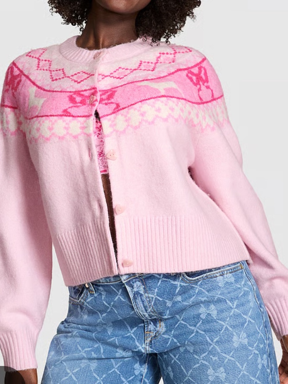 NEW Love Shack Fancy x PINK boxy cardigan sweater